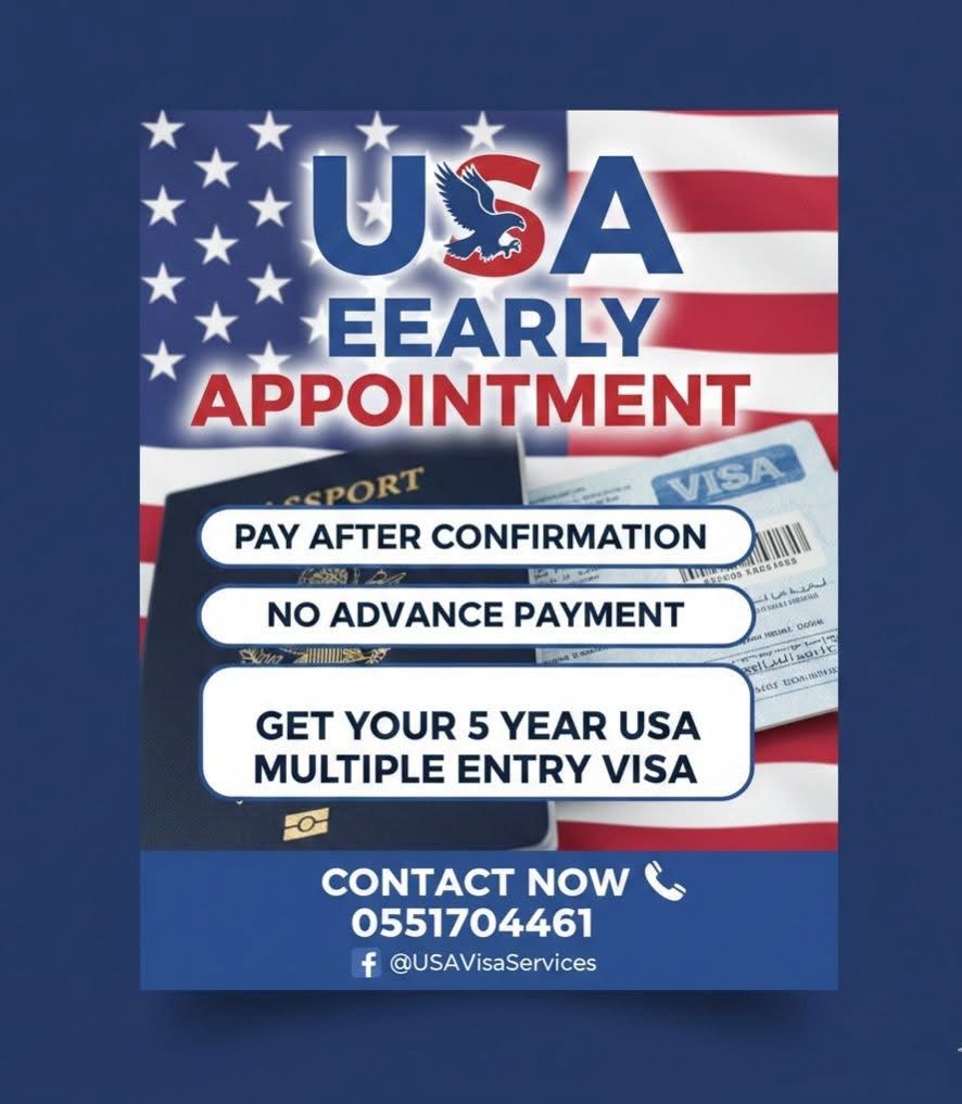 USA early appointment multiple entry visa offer