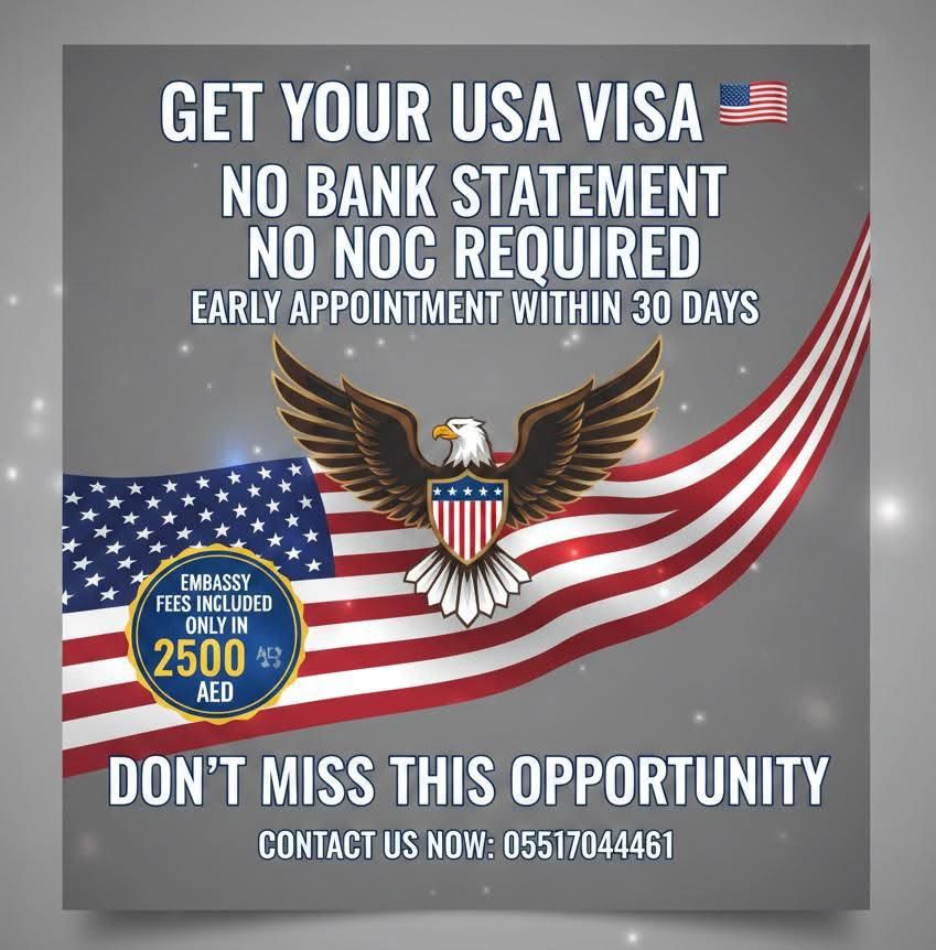 USA visa offer with no bank statement and no NOC required